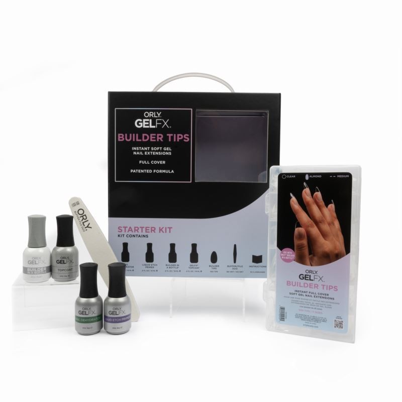 Orly Builder Tips Starter Kit: Medium Almond