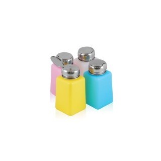 Pompfles met anti-verdampingspal Chrome assorti