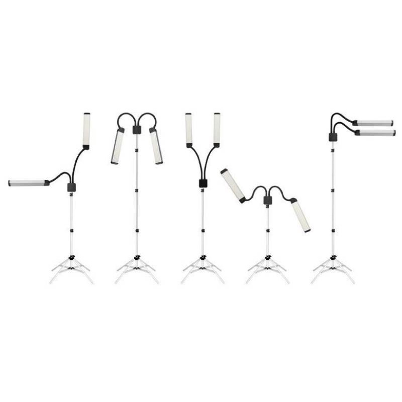 Wimper Make-up LED Lamp Double Pro op statief