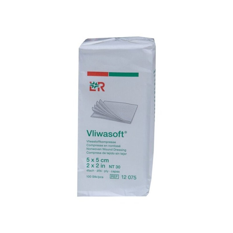 Vliwasoft (Matovlies) gaasjes 4-laags 5x5cm