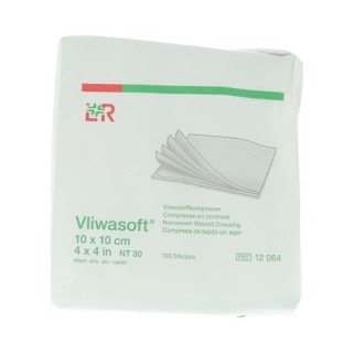 Klinion / Vliwasoft (Matovlies) gaasjes 4 laags 10x10cm