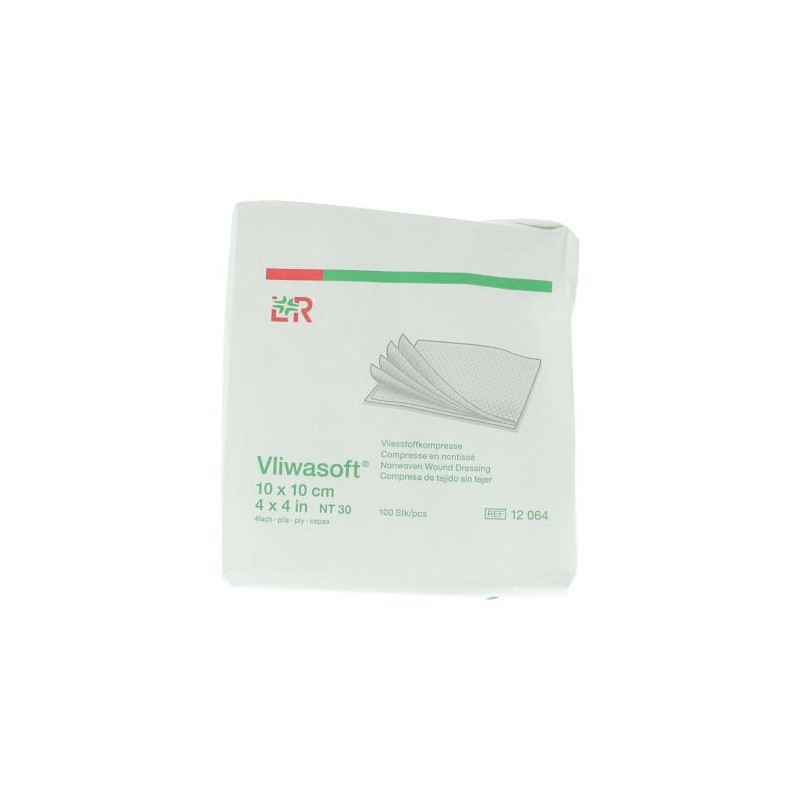 Klinion / Vliwasoft (Matovlies) gaasjes 4 laags 10x10cm