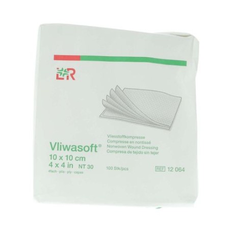 Vliwasoft (Matovlies) gaasjes 4-laags 10x10cm