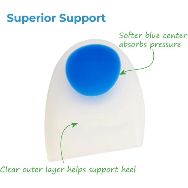 NatraCure zelfklevende Silicone Heel Cups, L/XL 1 paar