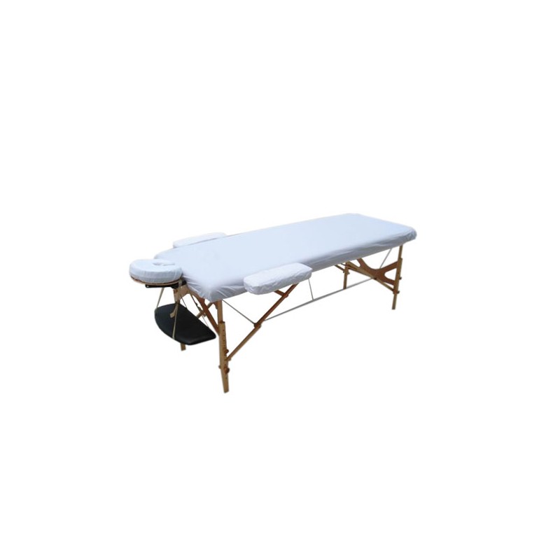 Hoesset voor Massagetafel Badstof Off White