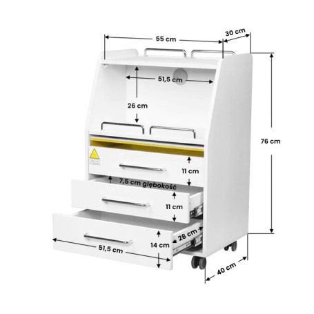 HALLE TROLLEY WITH UV CLEANSING DRAWER kopen?