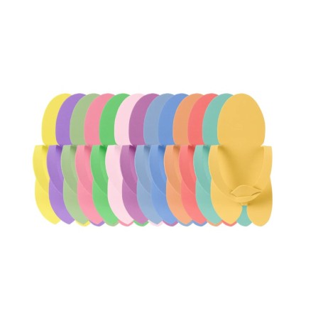 Wegwerp teen Slippers Foam 10 paar Color Mix