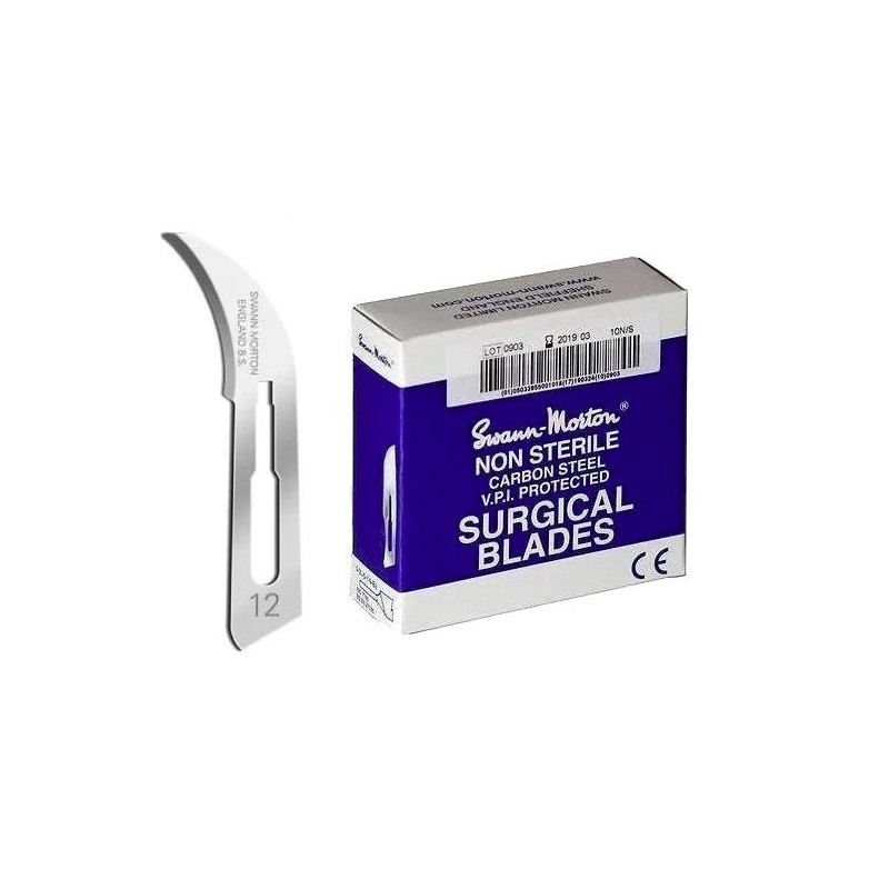 Swann morton nr 12 BLAUW 100st