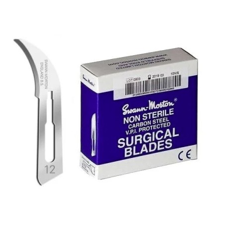 Swann morton nr 12 BLAUW 100st