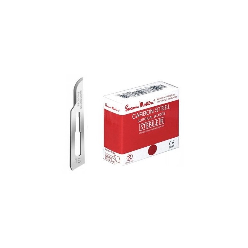 Swann morton nr 15 ROOD steriel 100st