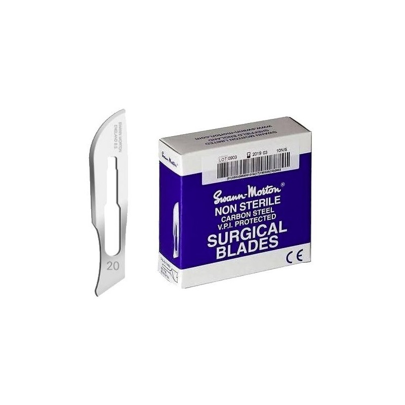 Swann morton nr 20 BLAUW 100st