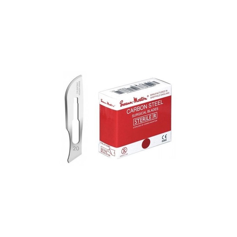 Swann morton nr 20 ROOD steriel 100st