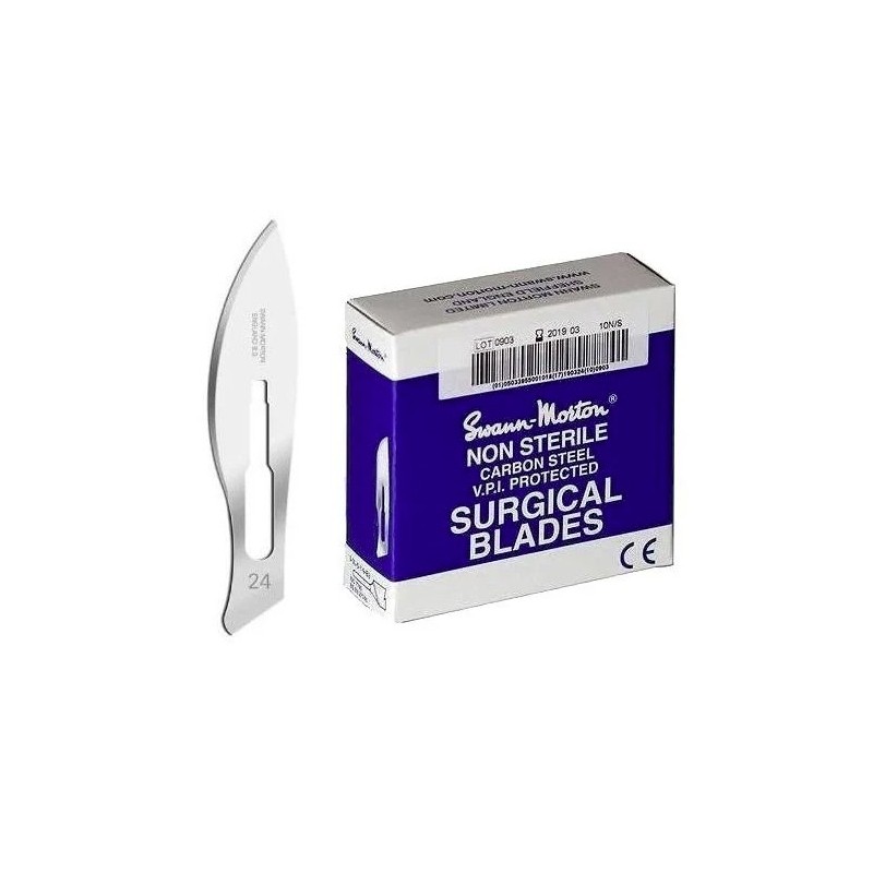 Swann morton nr 24 BLAUW 100st