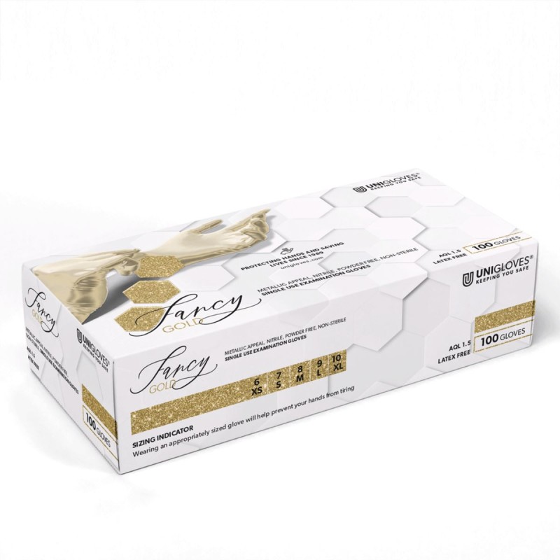 Handschoenen Nitril Fancy goud Unigloves