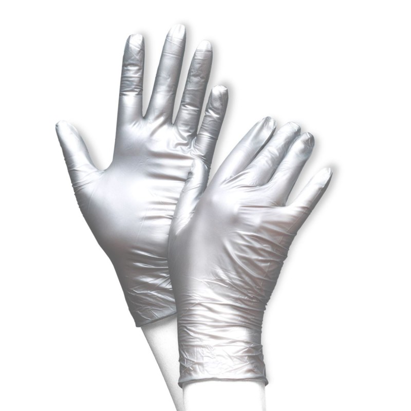 Handschoenen Nitril Fancy zilver Unigloves