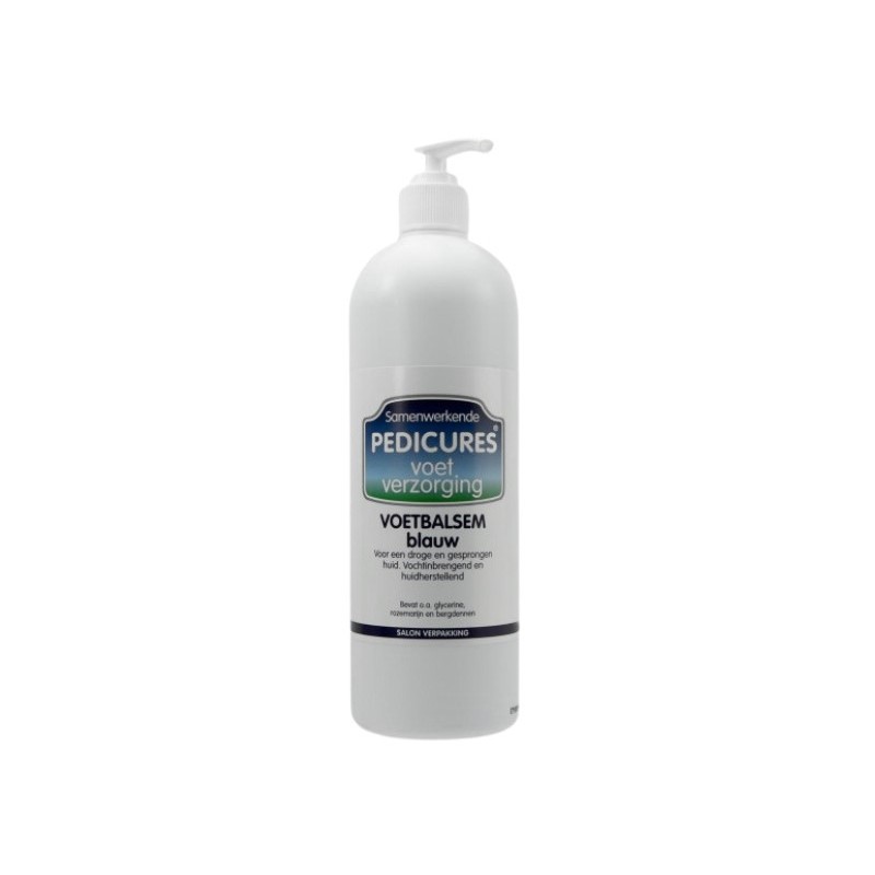 Samenwerkende Pedicures voetbalsem blauw 500ml