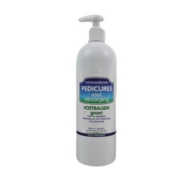 Samenwerkende Pedicures Voetbalsem Groen 500ml Samenwerkende Pedicures voetbalsem groen 500ml