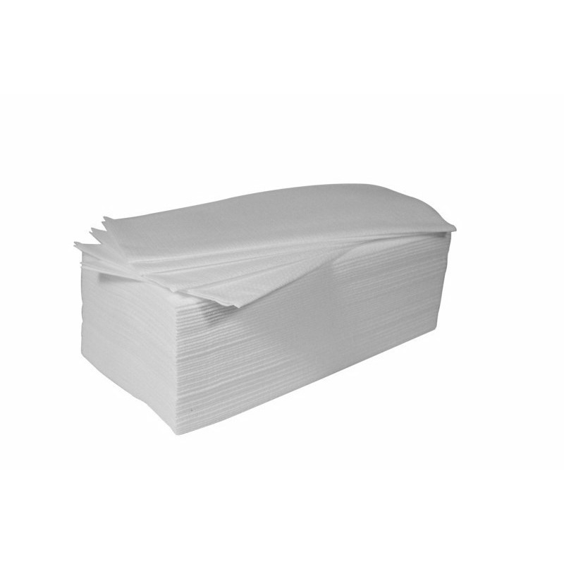 Wegwerphanddoek wit 40x70cm non-woven 100st