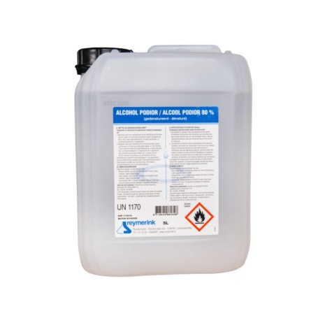 Alcohol 80% 5 LTR Podior Toelating 14331N