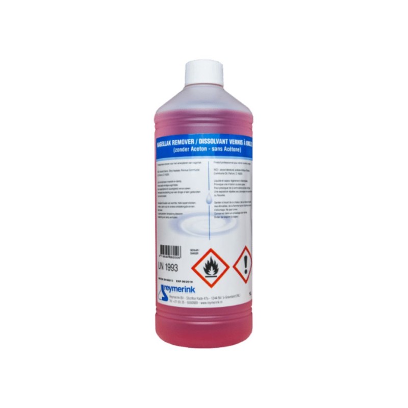 Nagellak Remover acetonvrij 1000ml (roze)
