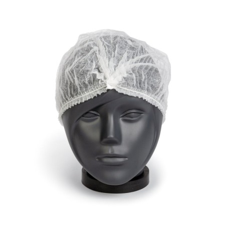 Baret haarnetjes gevouwen wit 100stuks