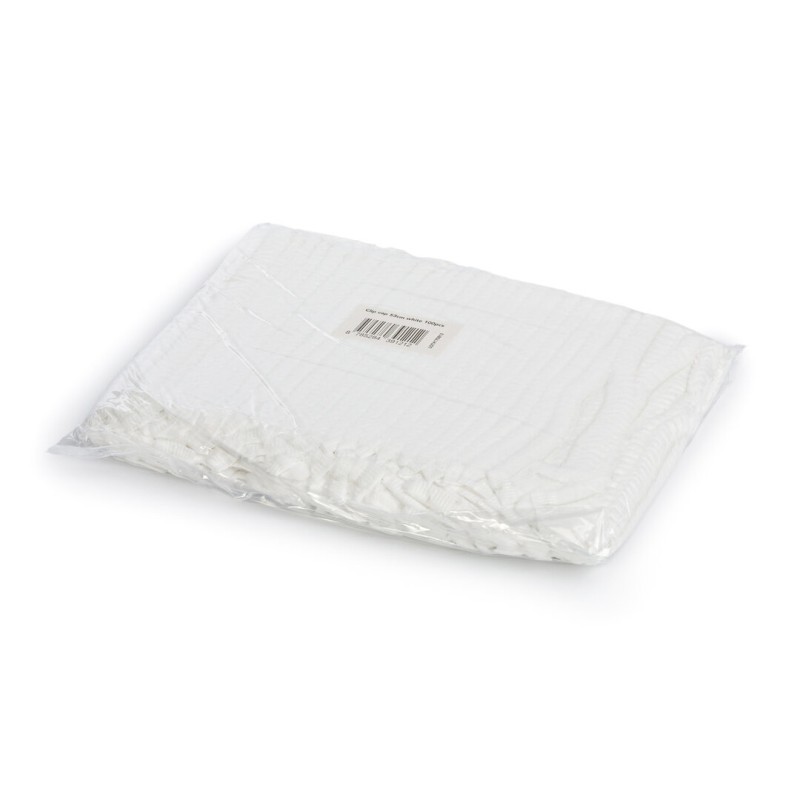 Baret haarnetjes gevouwen wit 100stuks