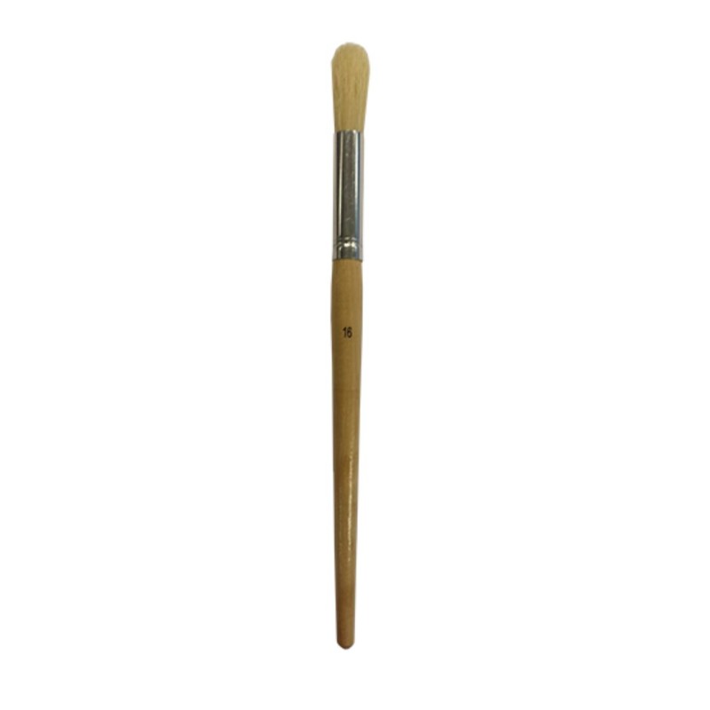 Maskerkwast Silverline nr 16 lengte 23,5cm kwast 3,5cm