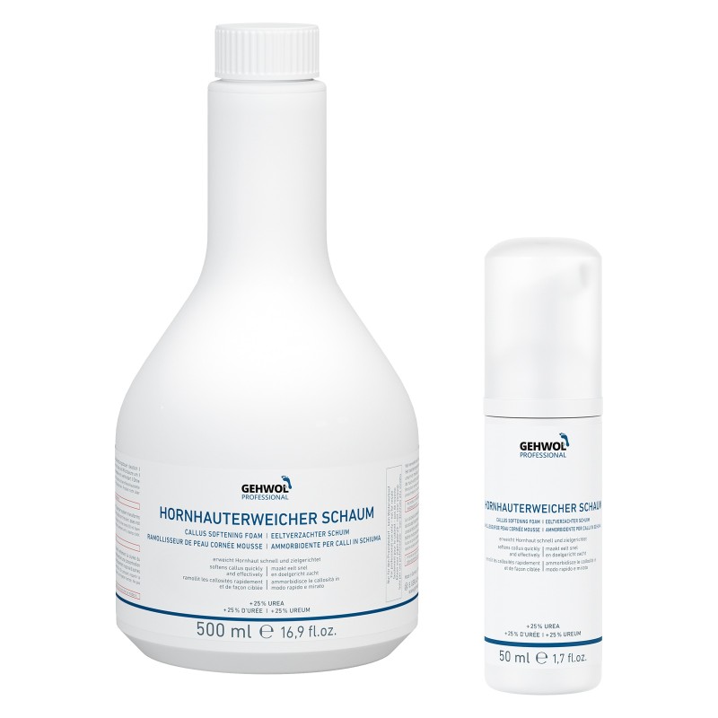 Gehwol Fusskraft Eeltweker 25% Urea 500ml inc schuim dispenser