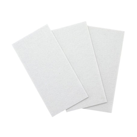 Viltvel Wit met kleeflaag 7mm