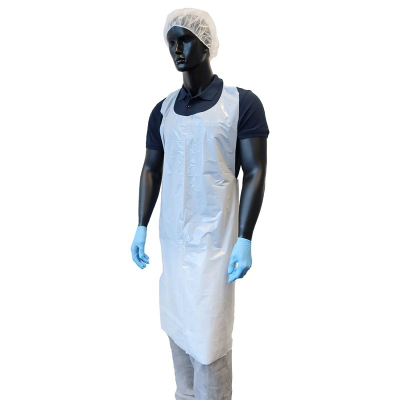 Plastic schorten pedicure 100st WIT 80 x 125cm (in zak)