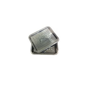 Instrumentenschaal RVS extra groot met uitlektray