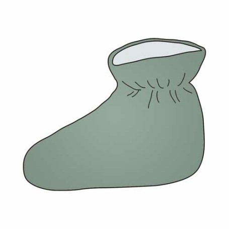 Medixwell Sloffen badstof GRIJS