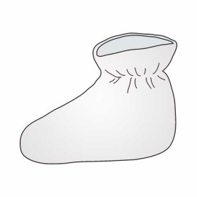 Medixwell Sloffen badstof WIT