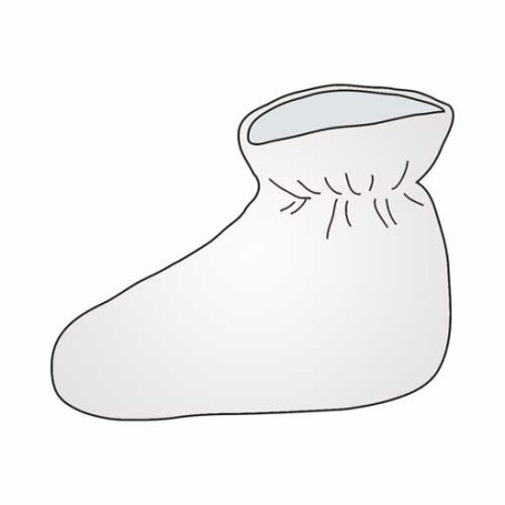 Medixwell Sloffen badstof WIT