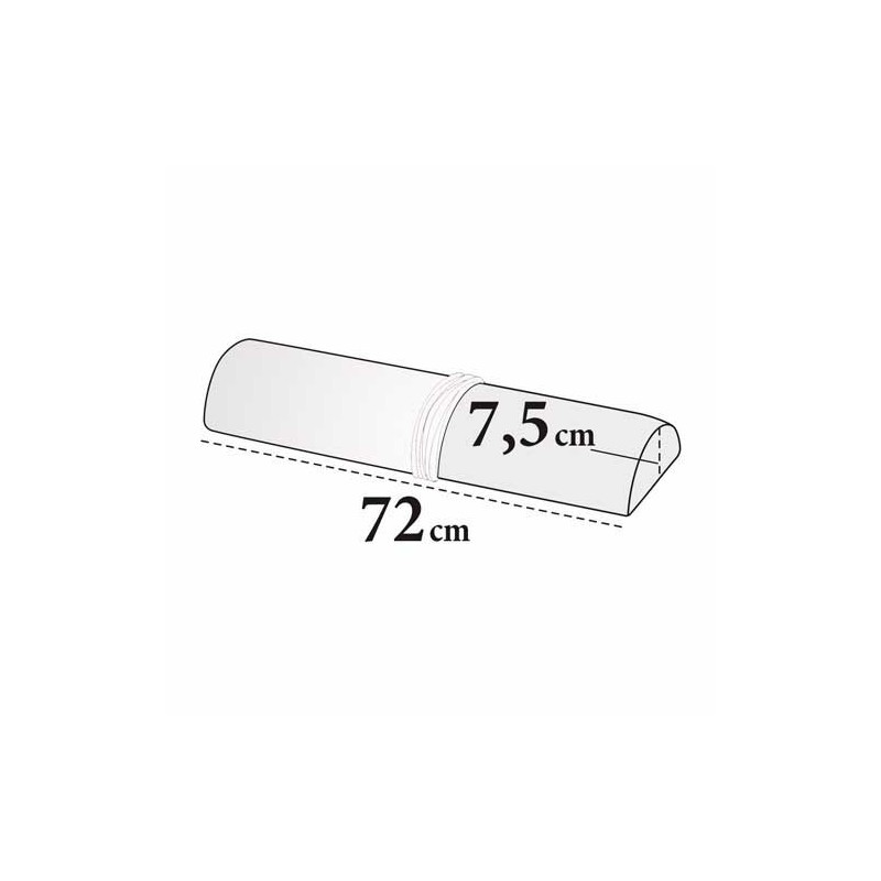 Medixwell Knierolhoes halfrond badstof "Maxi" WIT