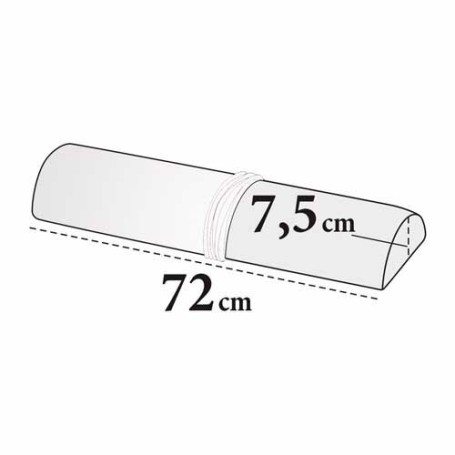 Medixwell Knierol Hoes Halfrond badstof "Maxi" WIT