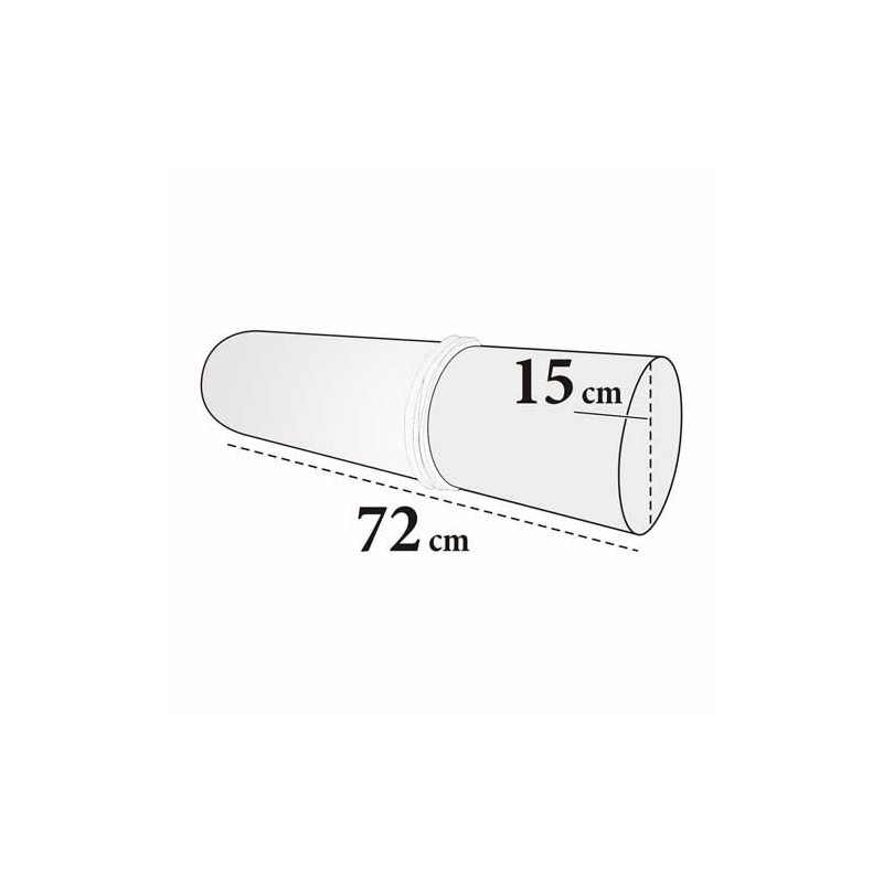 Medixwell Knierolhoes rond badstof "Maxi" WIT