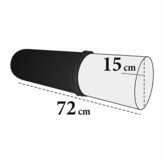 Medixwell Knierolhoes rond badstof "Maxi" ZWART