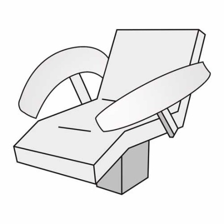 Medixwell Armleuning Hoes badstof "Maxi" WIT