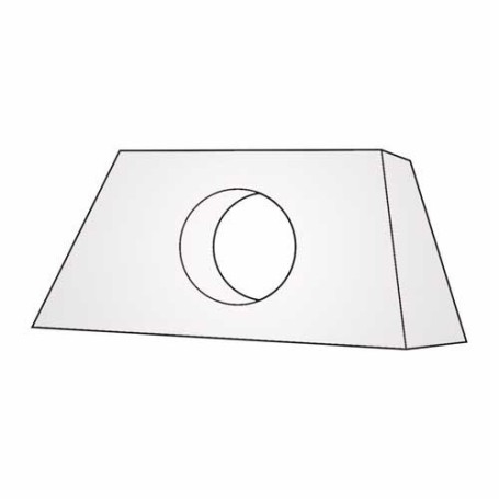 Medixwell Hoofdkussen (met gat) Hoes badstof "Maxi" WIT