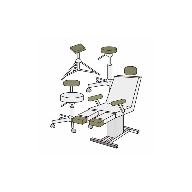 Medixwell Tabouret Hoes badstof "Mini" ZAND