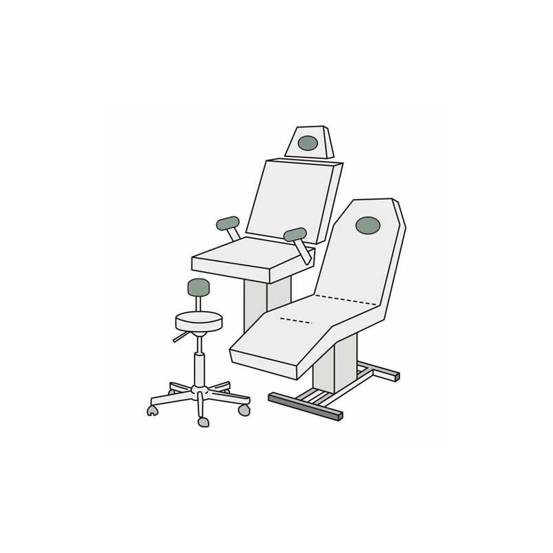 Medixwell Tabouret Hoes badstof "Micro" GRIJS