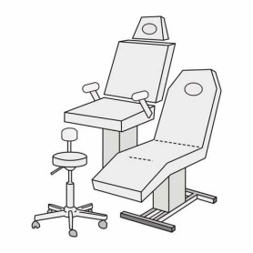 Medixwell Tabouret Hoes badstof "Micro" WIT