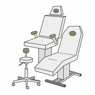 Medixwell Tabouret Hoes badstof "Micro" ZAND
