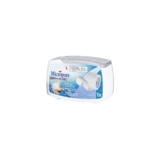 Tape Micropore in dispenser 1,25cm x 5m