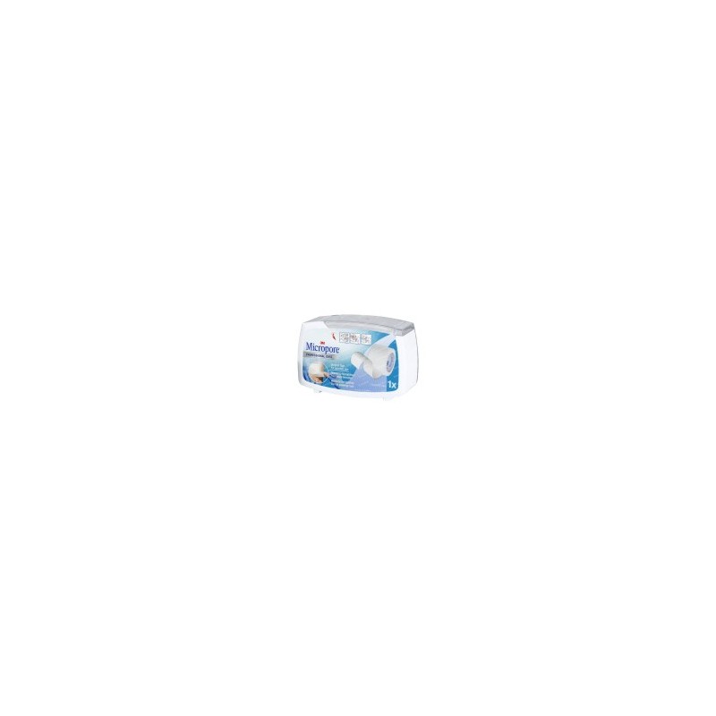 Tape Micropore in dispenser 1,25cm x 5m
