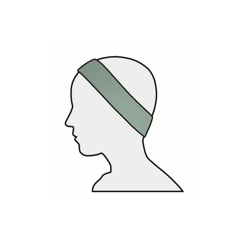 Medixwell Bandeau badstof "Standaard" 5st GRIJS