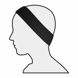 Medixwell Bandeau badstof "Standaard" 5st ZWART