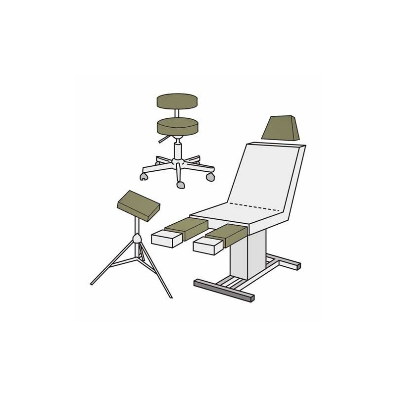 Medixwell Tabouret Hoes badstof "Medium" ZAND