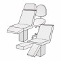 Medixwell Tabouret Hoes badstof "Mega" WIT